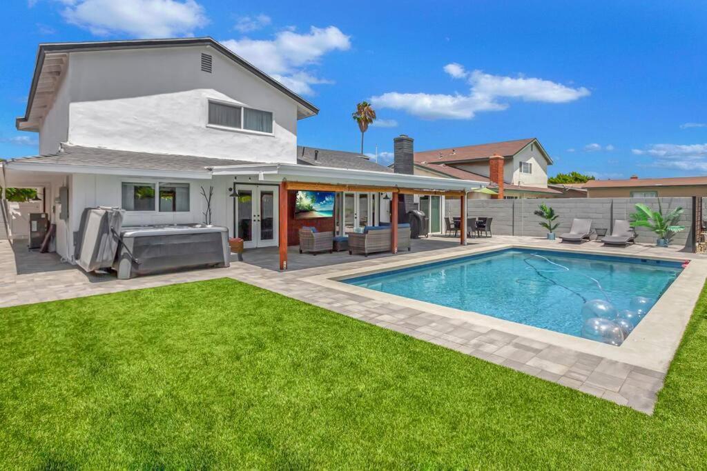 Huntington Beach, Ac, Pool, Hot Tub, Detached Office, Close To Beach, Outside Entertaining Area Esterno foto